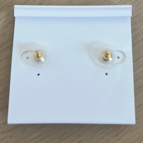 REBEKAH PRICE Fuschia and Crystal Clear Swarovski in Gold Earrings - Picture 5 of 6